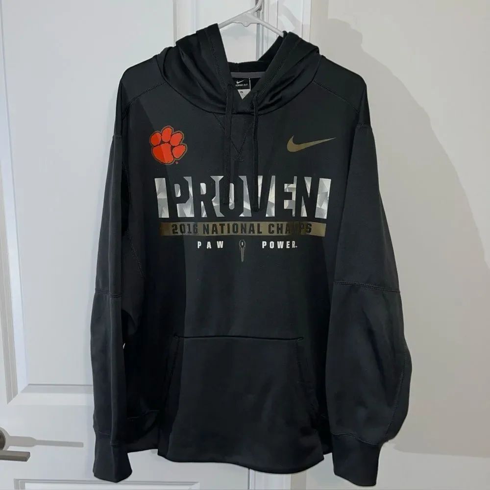 Nike Clemson Tigers 2016 National Championship Hooded Hoodie “Proven” Sweatshirt